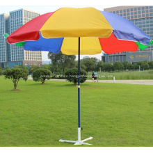 Metal Straight Outdoor Beach Colorful Umbrella